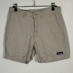 Patagonia Organic Cotton Hemp Blend‎ Shorts Mens Size 28 Casual Khaki